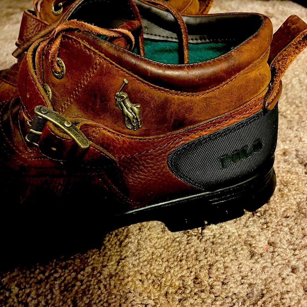 Polo men’s Mid-cut leather boots size 10